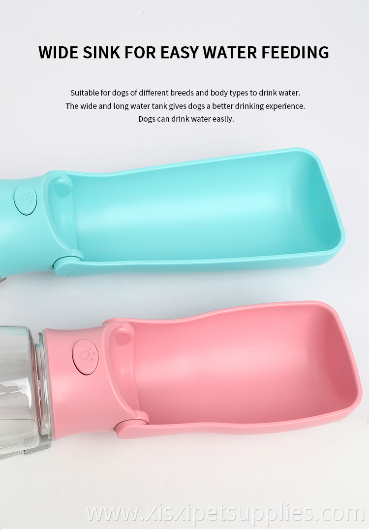 Factory Wholesale Travel Outdoor Portable Foldable Pet Water Dispenser Collapsible Dog Drinking Water Bottle